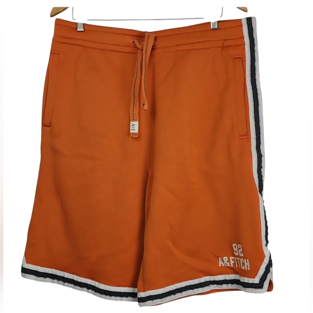 Abercrombie & Fitch Orange Vintage Men’s Athletic Jersey Shorts Medium